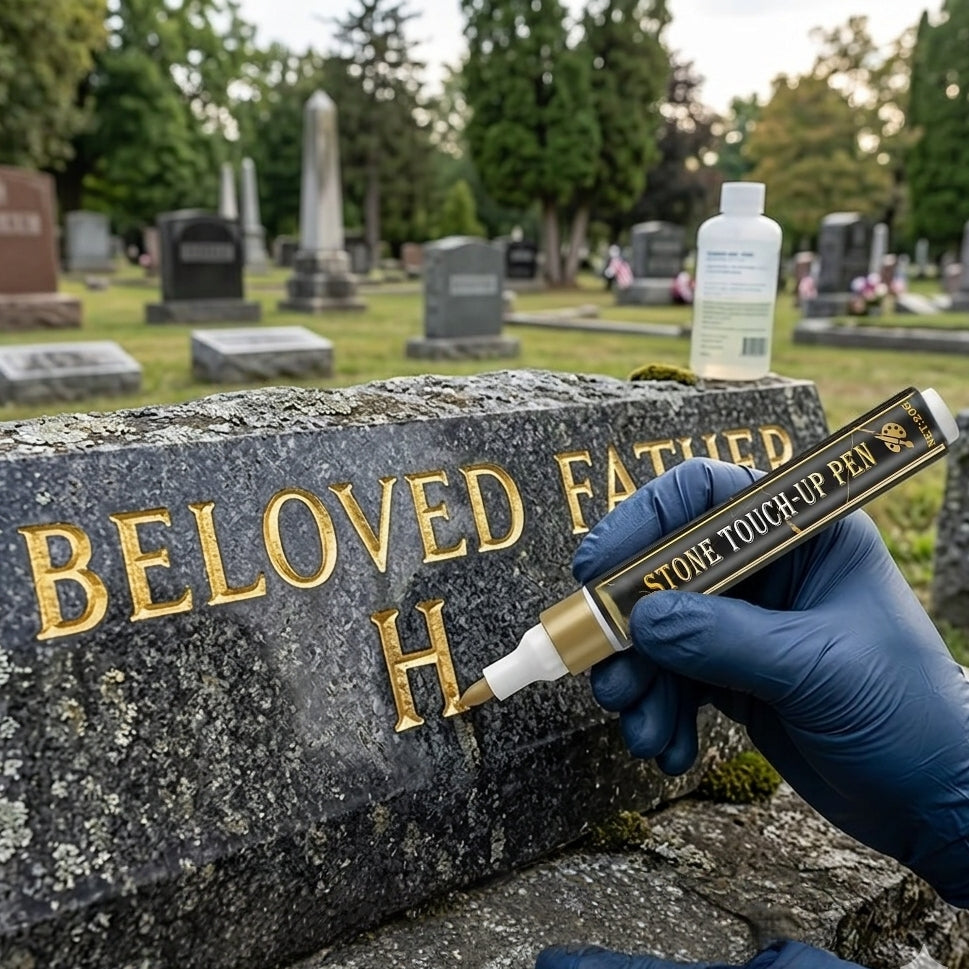 🐦Golden Tombstone Marker Pen for Restoring Faded Grave Inscriptions🔥