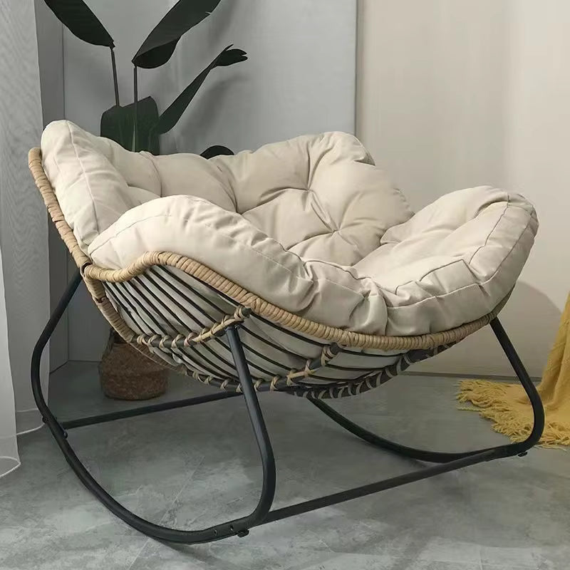 Light Luxury Rattan Rocking Chair Can Sit🔥