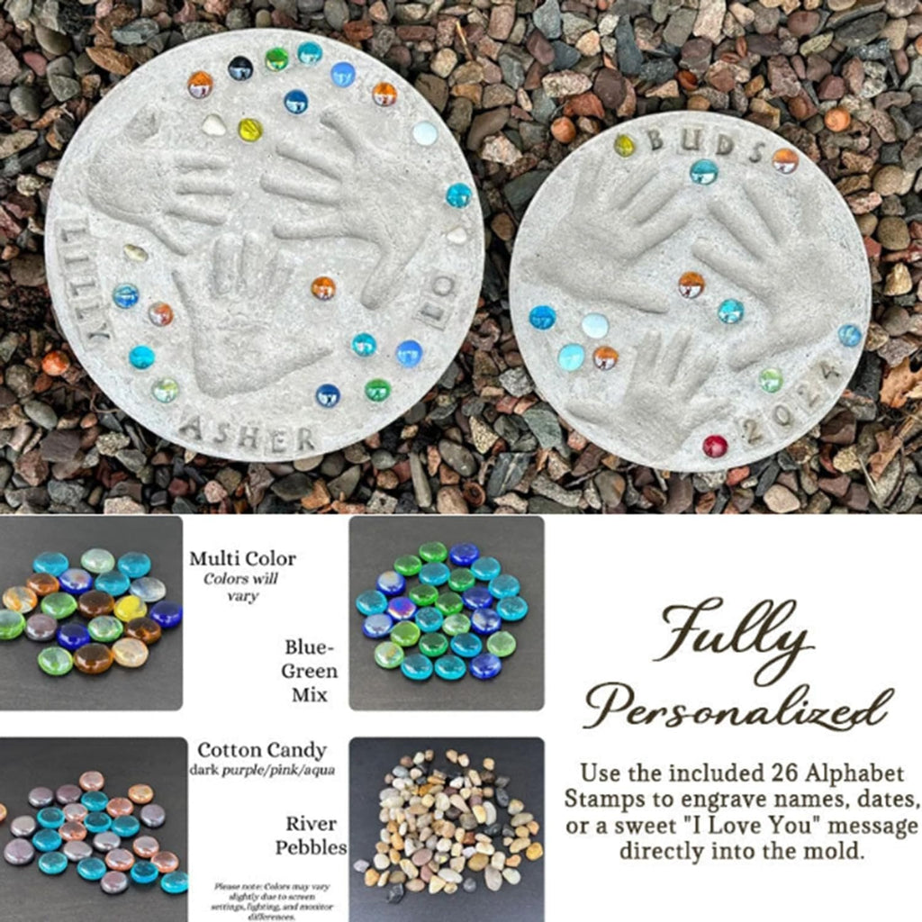 Freeze Time DIY Handprint Stepping Stone Kit🔥