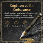 🐦Golden Tombstone Marker Pen for Restoring Faded Grave Inscriptions🔥