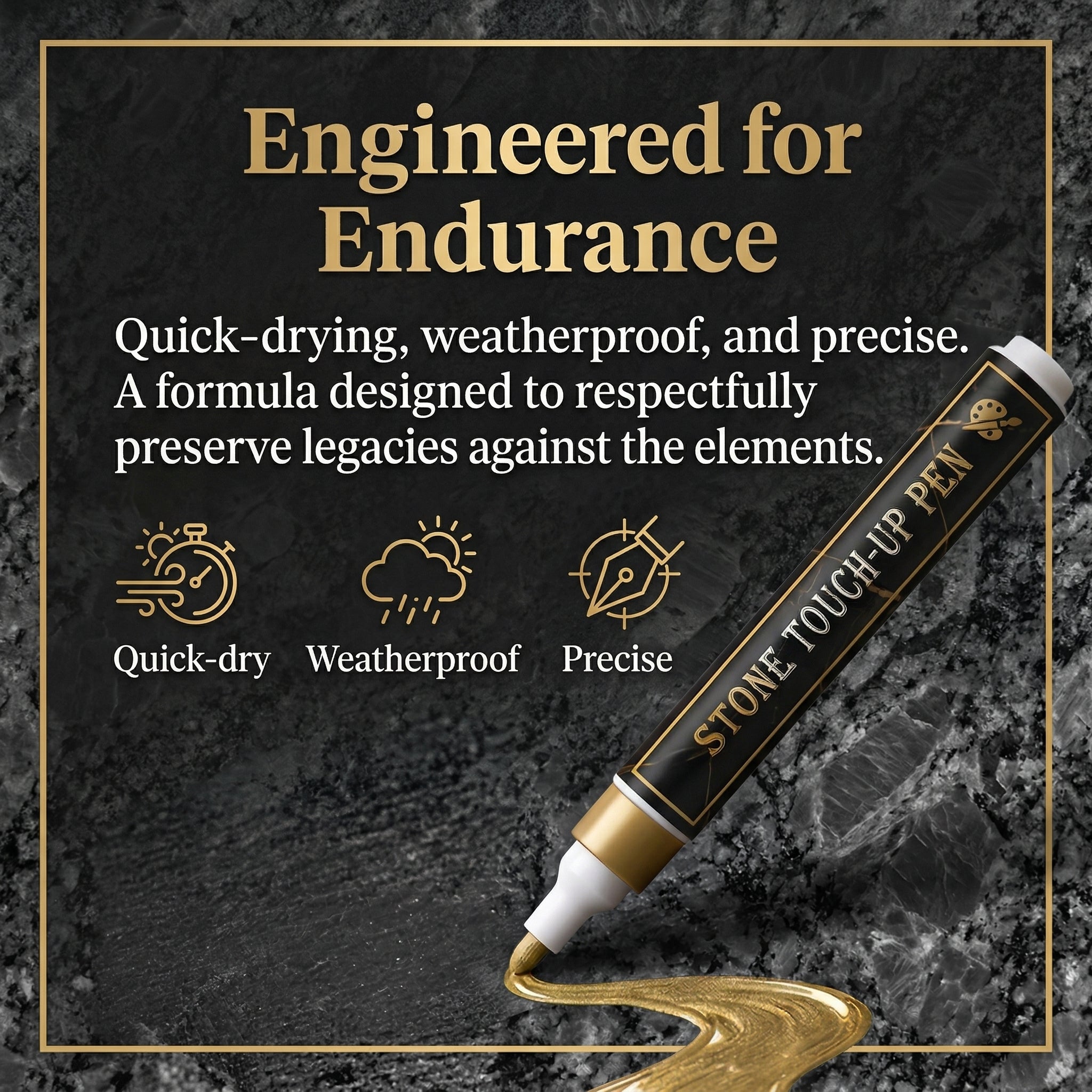 🐦Golden Tombstone Marker Pen for Restoring Faded Grave Inscriptions🔥