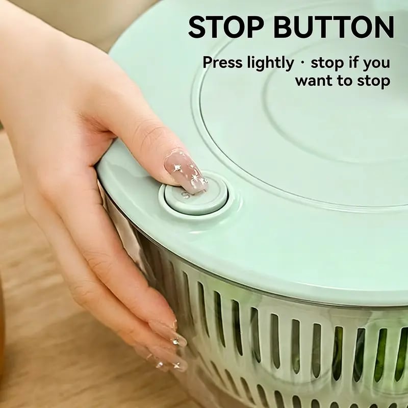🥗 3-in-1 Large Salad Spinner Set | 5.3 Qt Vegetable Washer with Slicer & Strainer for Kitchen🔥