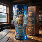 🍺🐮 Raise a Toast to 2026 — Limited Edition Highland Cow Glass!🔥