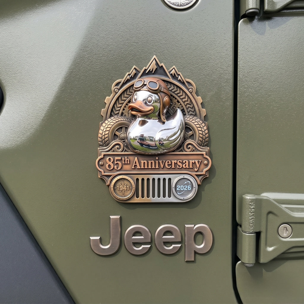 🔥Last Day 49% OFF - 🚗🦆Jeep 85Th Anniversary Rubber Duck Badge🔥