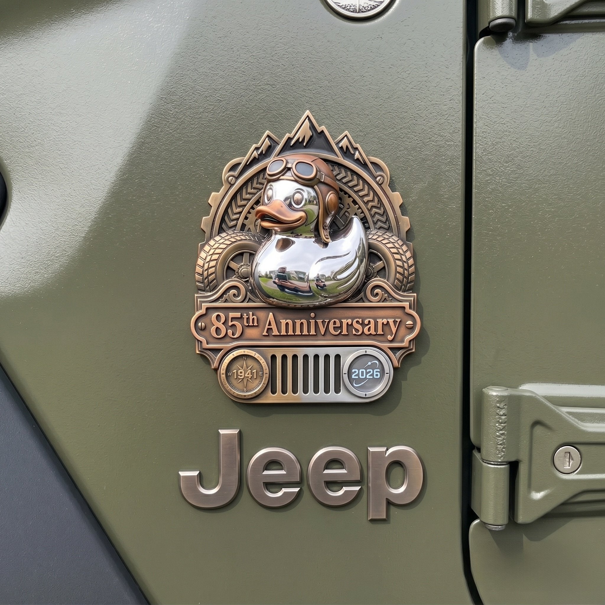 🔥Last Day 49% OFF - 🚗🦆Jeep 85Th Anniversary Rubber Duck Badge🔥