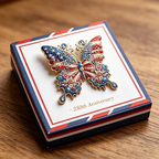 US 250th Anniversary Enamel Brooch Pin🔥